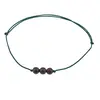 Bratara cu snur Granat sfere, 5mm, imagine 2