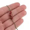 Bratara cu snur Jasp rosu sfere, 6mm, imagine 3