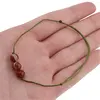 Bratara cu snur Jasp rosu sfere, 6mm, imagine 4