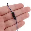 Bratara cu snur Onix negru mat sfere, 6mm, imagine 3