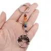 Breloc 7 chakre cu Pomul Vietii Turmalina multicolora, imagine 3