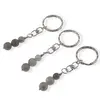 Breloc Cuart gri trei sfere, 8-10mm, imagine 2