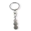 Breloc Cuart gri trei sfere, 8-10mm