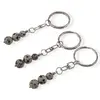 Breloc Jasp dalmatian trei sfere, 8-10mm, imagine 2