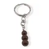 Breloc Obsidian mahon trei sfere, 8-10mm
