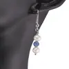 Cercei cu agatatoare Perle de cultura si Kianit sfere cu Argint 925, 4-5mm, imagine 2
