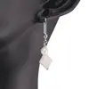 Cercei cu agatatoare Piatra Lunii romb si Perle cu Argint 925, 5-8mm, imagine 2