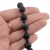 Colier Agat negru mat sfere, 4-10mm, imagine 3