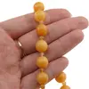 Colier Calcit orange sfere, 4-10mm, imagine 3