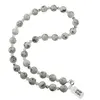 Colier Jasp kiwi sfere, 4-10mm