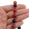 Colier Mix Agat sfere, 4-10mm, imagine 3
