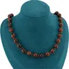 Colier Obsidian mahon sfere, 4-10mm, imagine 2