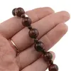 Colier Obsidian mahon sfere, 4-10mm, imagine 3