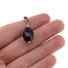 Pandantiv Obsidian negru oval, 14mm, imagine 3