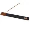 Suport ardere betisoare parfumate negru, model Yin Yang, 26cm x 3,5cm, imagine 3