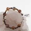 Bratara Agat maro mat sfere, 4-10mm, imagine 2