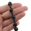 Bratara Agat negru mat sfere, 4-10mm, imagine 3