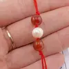 Bratara cu snur Carneol si Perla de cultura, 8mm, imagine 2