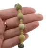 Bratara Jad olive mat sfere, 4-10mm, imagine 3