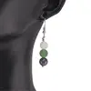 Cercei cu agatatoare Balanta cristale 8mm, imagine 2