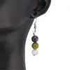 Cercei cu agatatoare Pesti cristale 8mm, imagine 2