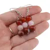 Set cercei cu agatatoare si pandantiv Berbec cristale 8mm, imagine 3
