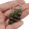 Set cercei cu agatatoare si pandantiv Gemeni cristale 8mm, imagine 3
