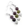 Set cercei cu agatatoare si pandantiv Pesti cristale 8mm