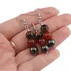 Set cercei cu agatatoare si pandantiv Scorpion cristale 8mm, imagine 3