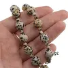 Set colier si bratara Jasp dalmatian sfere, 4-10mm, imagine 3