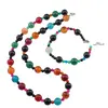 Set colier si bratara Mix Agat sfere, 4-10mm
