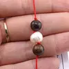 Bratara cu snur Bronzit si Perla de cultura, 8mm, imagine 2
