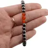 Bratara pe elastic Hematit si Carneol, 6mm, imagine 3