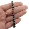 Bratara pe elastic Hematit si Heliotrop, 6mm, imagine 3