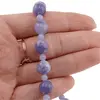 Colier Angelit violet sfere, 4-10mm, imagine 3