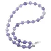 Colier Angelit violet sfere, 4-10mm