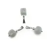 Pandantiv Amazonit Rusia cub fatetat, 8-10mm