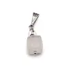 Pandantiv Cuart roz cub fatetat, 6-8mm, imagine 2