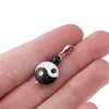 Pandantiv Sidef si Agat negru Yin Yang, 4-12mm, imagine 3