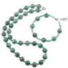 Set colier si bratara Amazonit Rusia sfere, 4-10mm