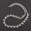 Colier Cuart roz briolete 8mm si discuri fatetate 3mm, imagine 2