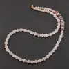 Colier Piatra lunii discuri fatetate 6-8mm si sfere 4mm, imagine 2
