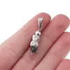 Pandantiv Agat dendritic discuri fatetate, 5-6mm, imagine 4