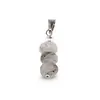 Pandantiv Cuart turmalinat discuri fatetate, 7-9mm, imagine 2