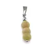 Pandantiv Jad Olive discuri fatetate, 6-7mm, imagine 2