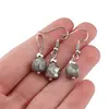 Set Cercei si Pandantiv Labradorit diamantat cub fatetat, 6-8mm, imagine 4