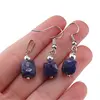 Set Cercei si Pandantiv Lapis Lazuli cub fatetat, 6-8mm, imagine 4