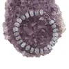 Bratara Acvamarin discuri fatetate 7-8mm si Lapis Lazuli sfere fatetate 2mm, imagine 2