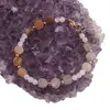 Bratara Piatra lunii sfere 4mm si banuti fatetati 7mm, imagine 3