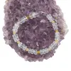 Bratara Topaz discuri fatetate 6-7mm si Opal galben discuri fatetate 4mm, imagine 2